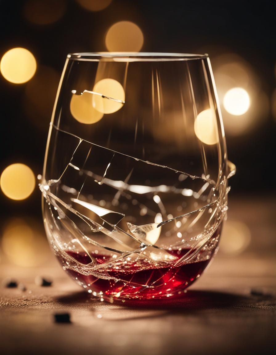 Imperfect glass of wine  by @Haris