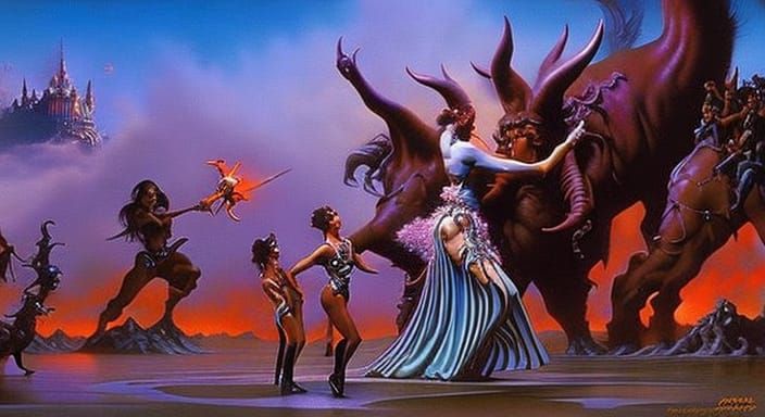 "Dance To The Music" epic hyperdetailed Fantasy masterpiece ...
