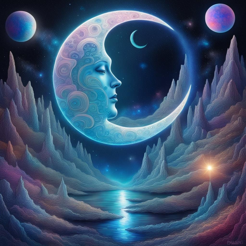 Moon light - AI Generated Artwork - NightCafe Creator