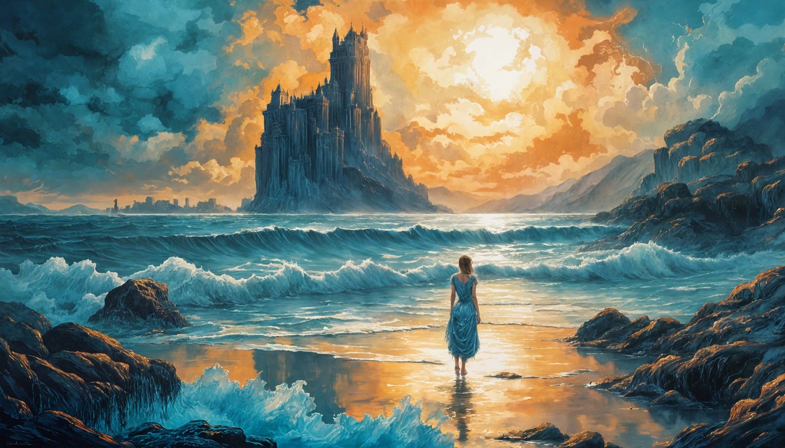 The Shore  by @Gothic Vampire Poetry