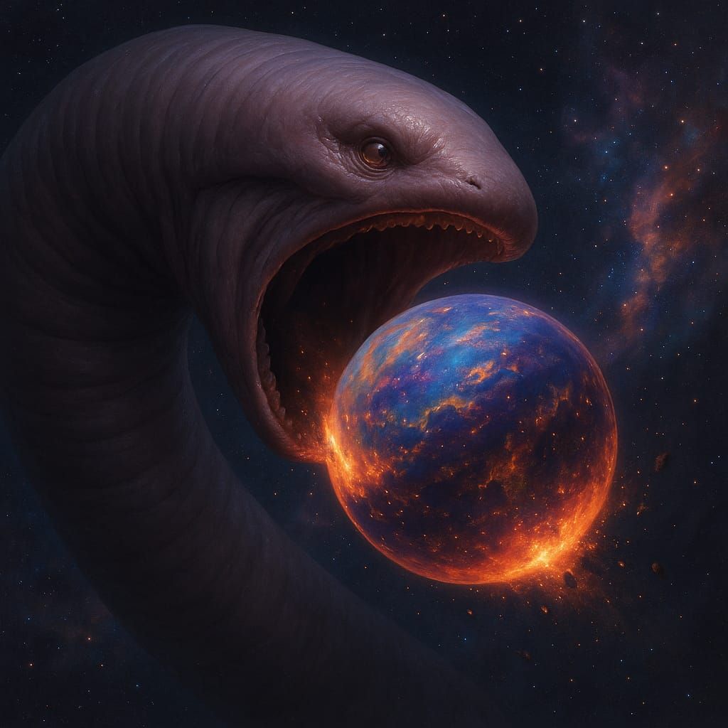 The worm of destruction