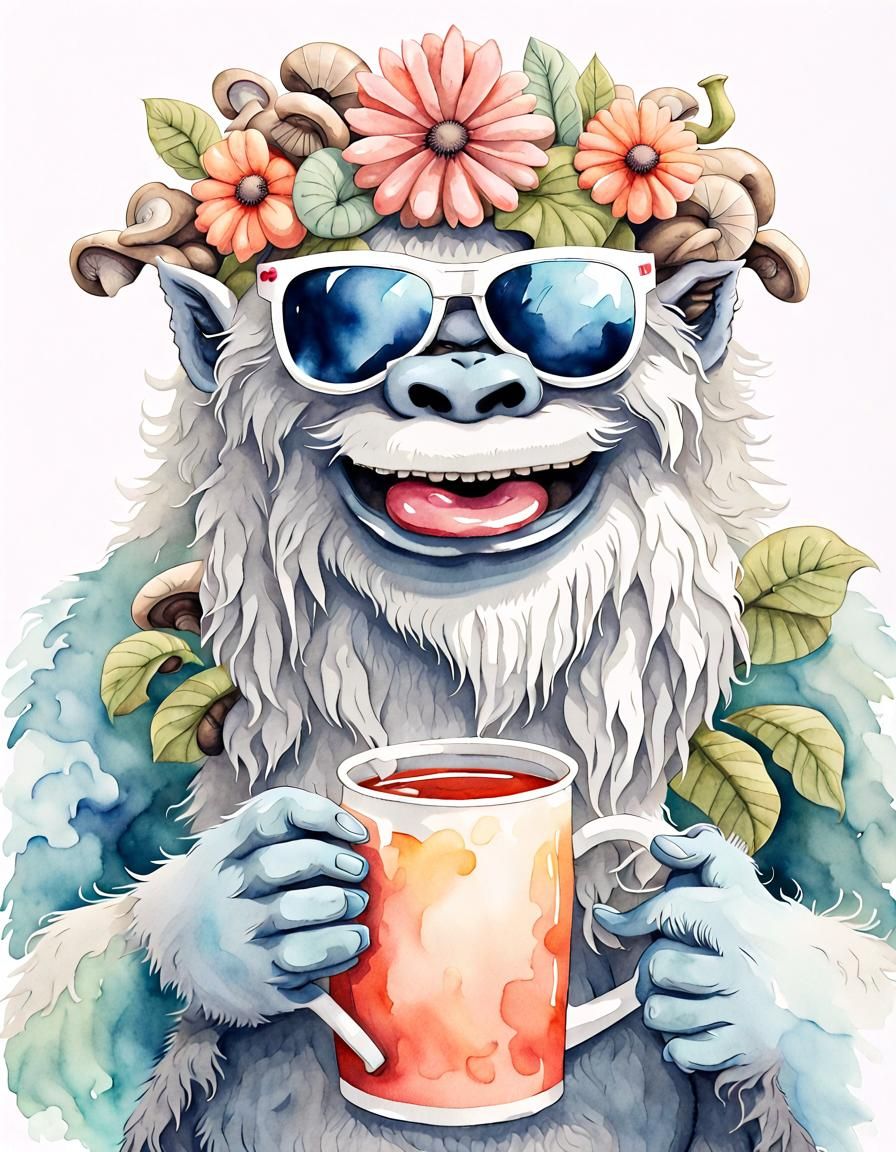 Happy Yeti - AI Generated Artwork - NightCafe Creator