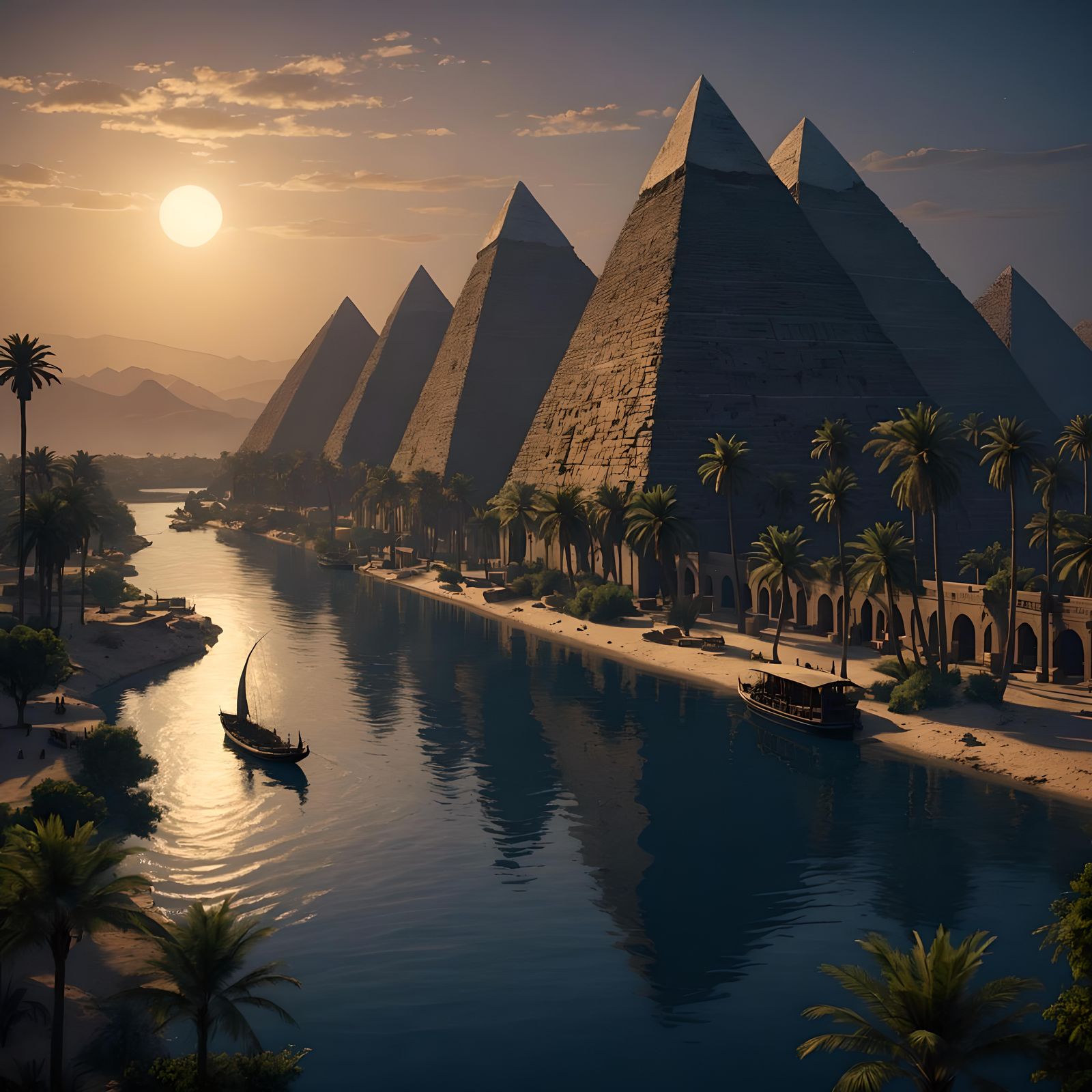 Ancient Egypt - AI Generated Artwork - NightCafe Creator