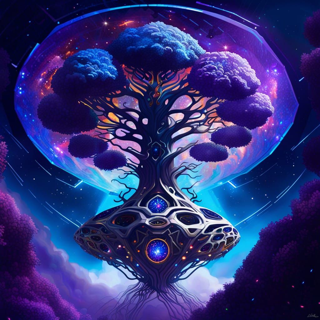 Treeship Yggradisil Twin - AI Generated Artwork - NightCafe Creator