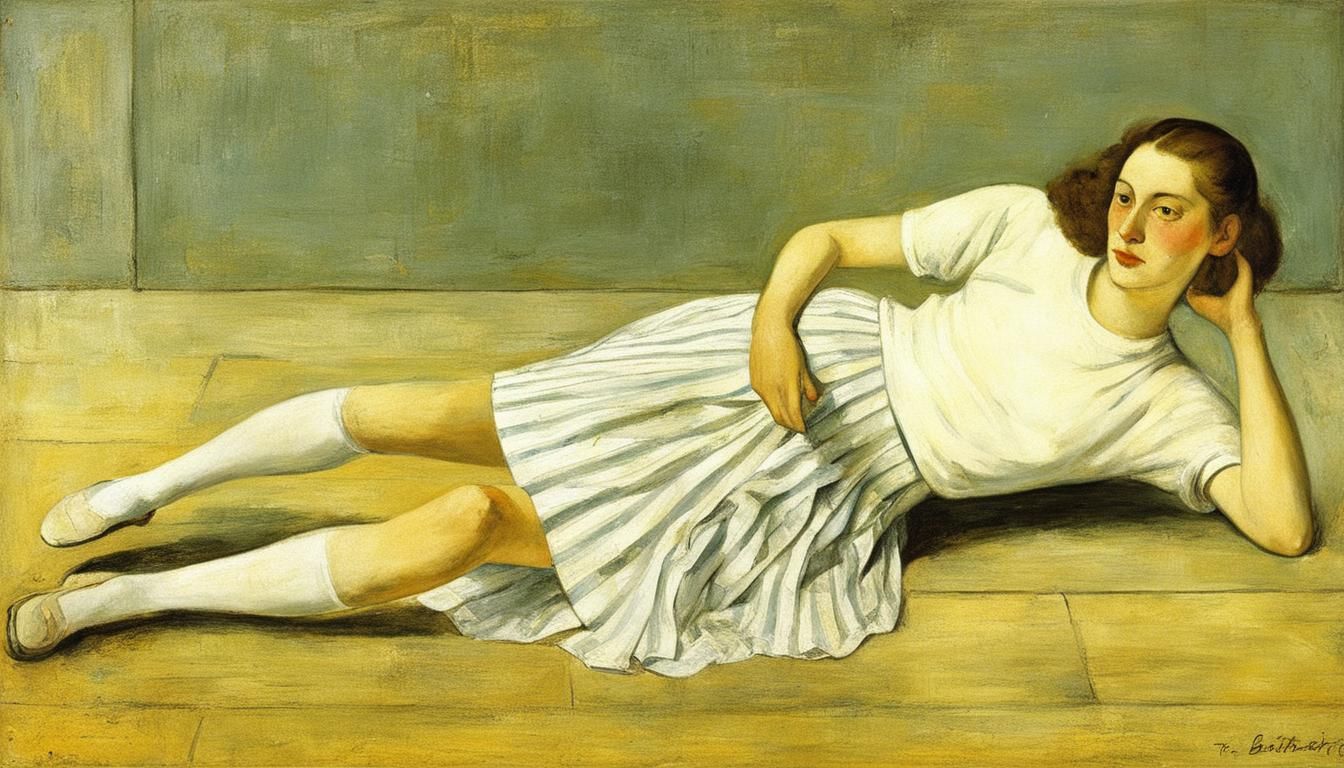 Balthus The white skirt, 1937 #BalthusThe white skirt #1937 #art #art ...