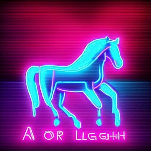 A horse of lighting