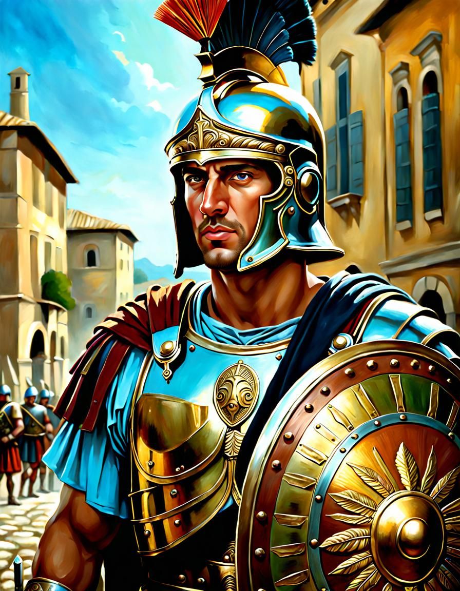 Roman Soldier - AI Generated Artwork - NightCafe Creator