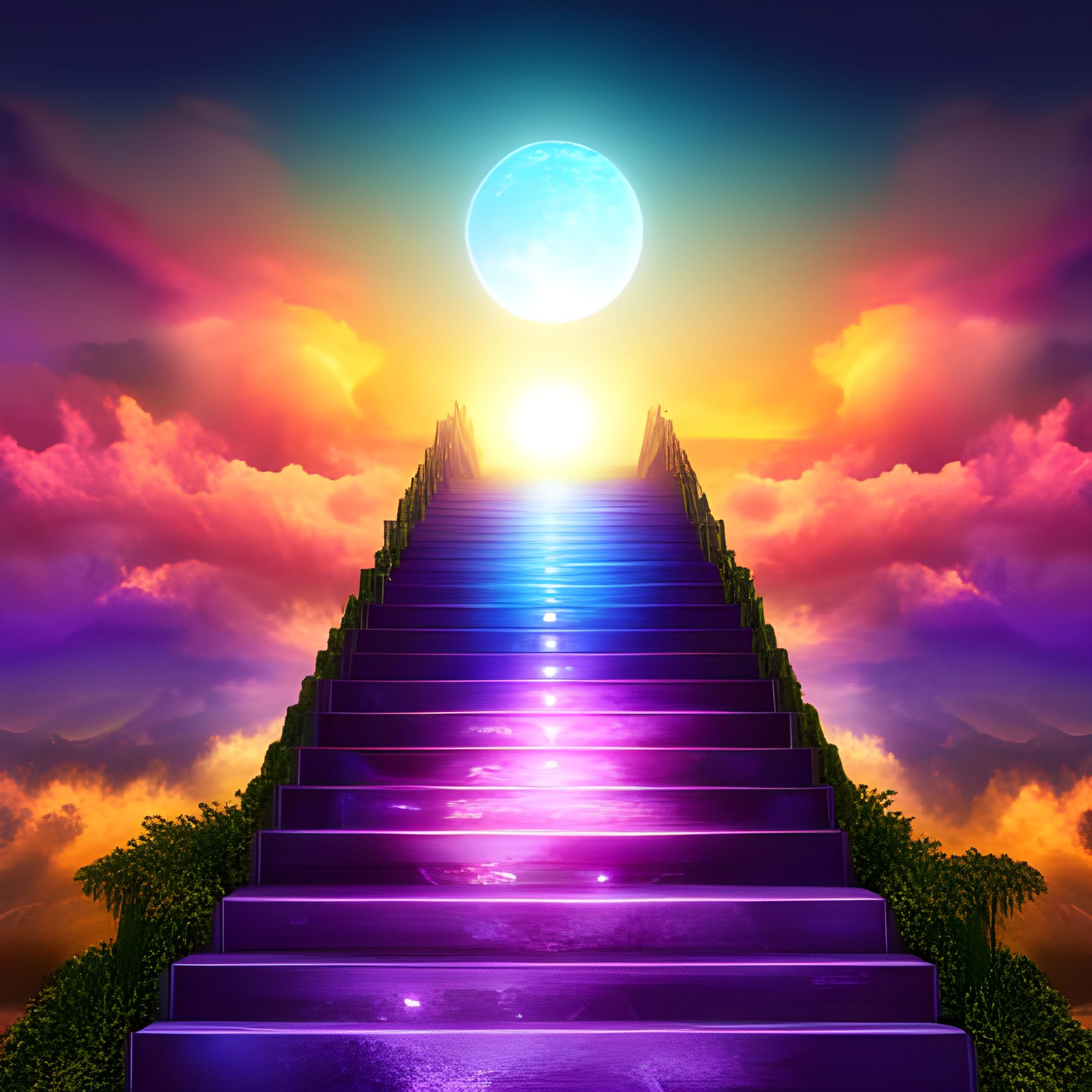 Stairway To Heaven - AI Generated Artwork - NightCafe Creator