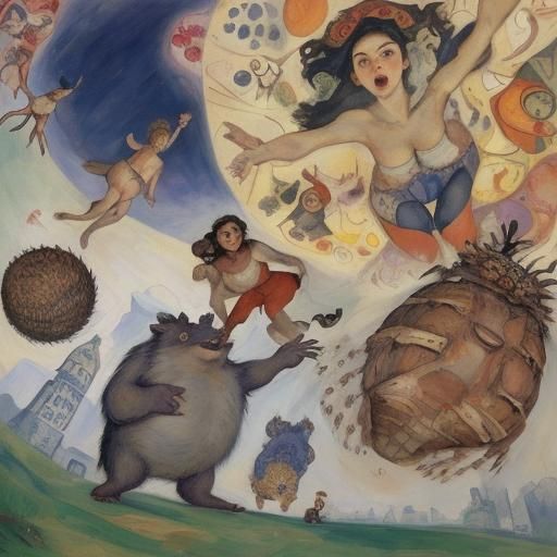 The hedgehog chases cockroaches, and at the same time giants...