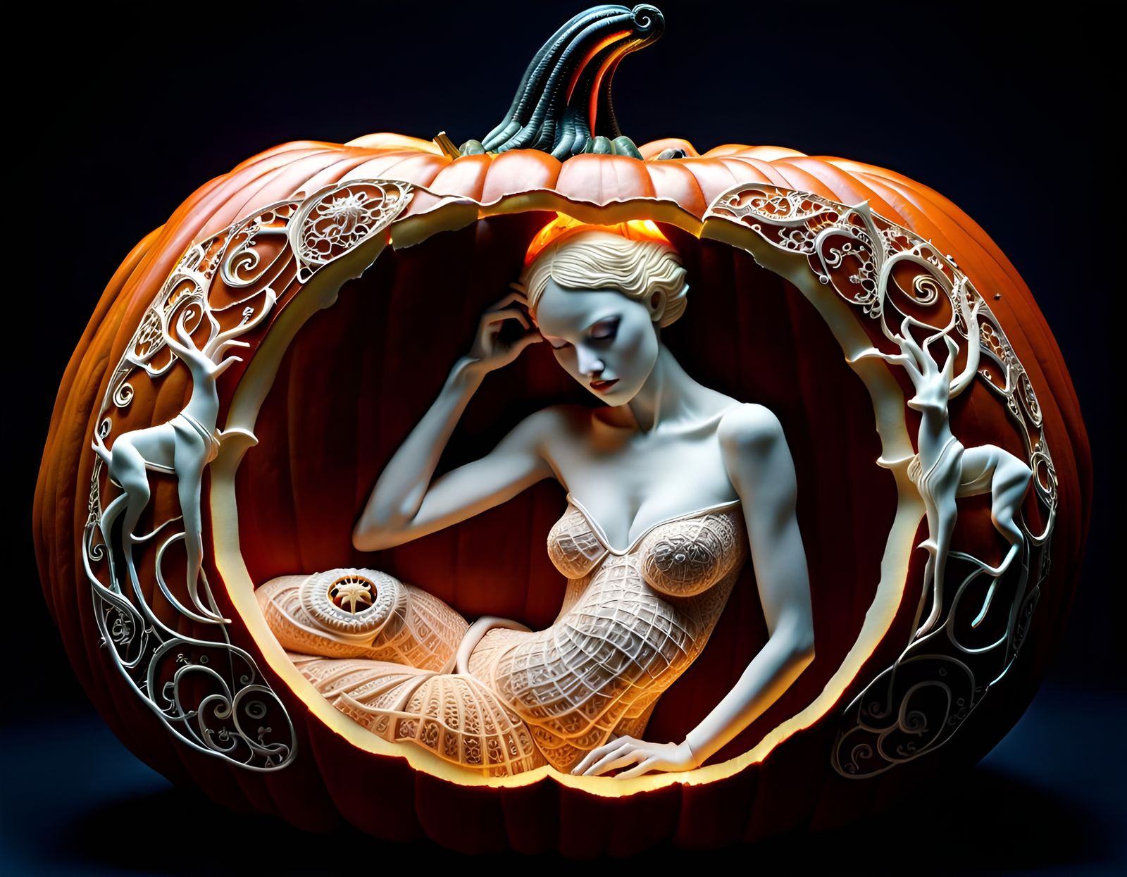 Whimsical Pumpkin Carvings