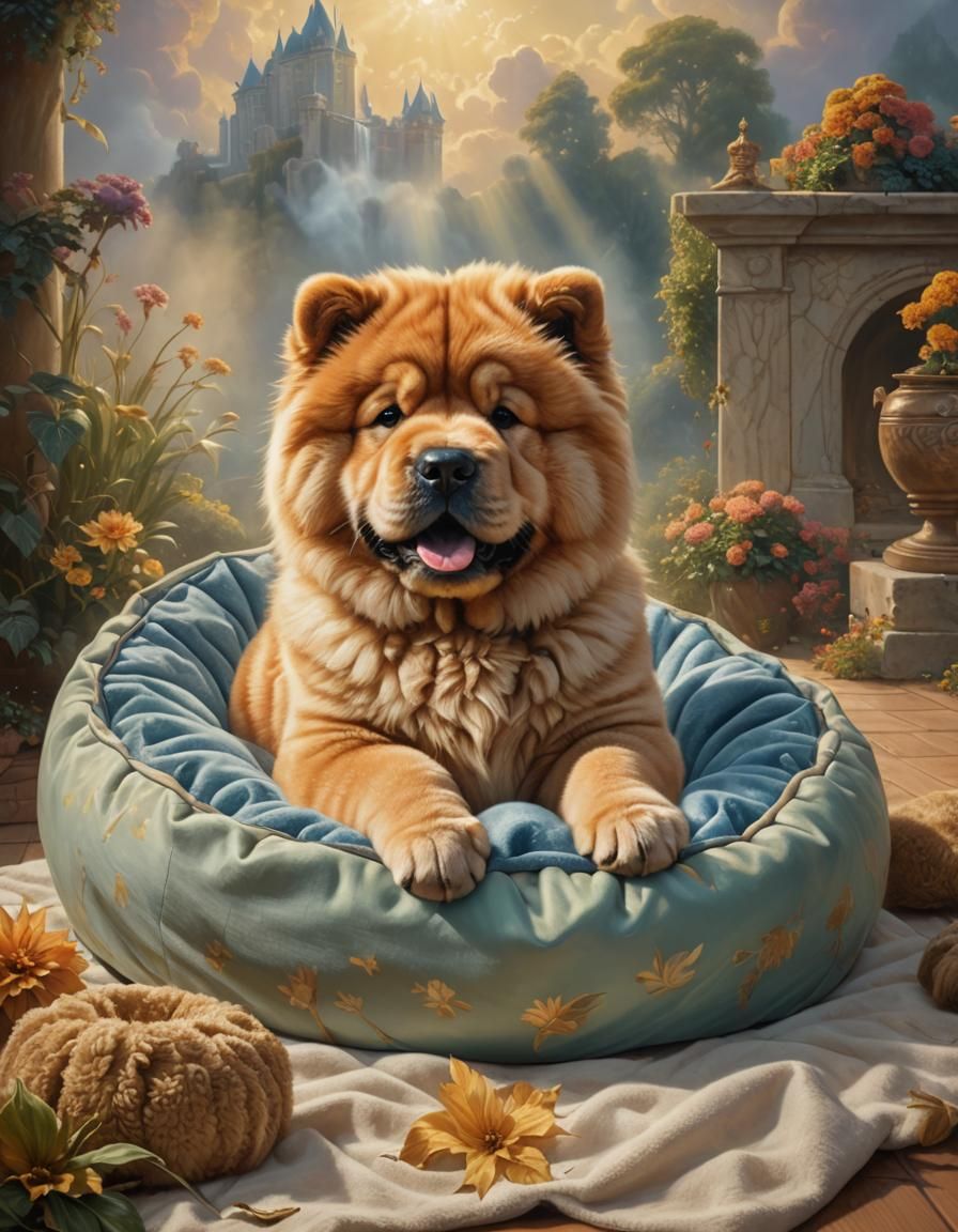 A cute chow-chow puppy - AI Generated Artwork - NightCafe Creator