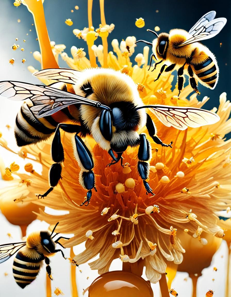 HoneyBee AI Generated Artwork NightCafe Creator