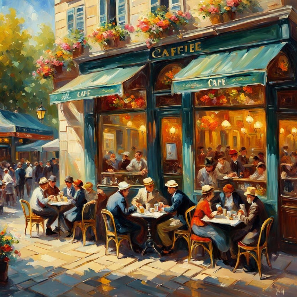 Café in Paris  by @Pulp_History 