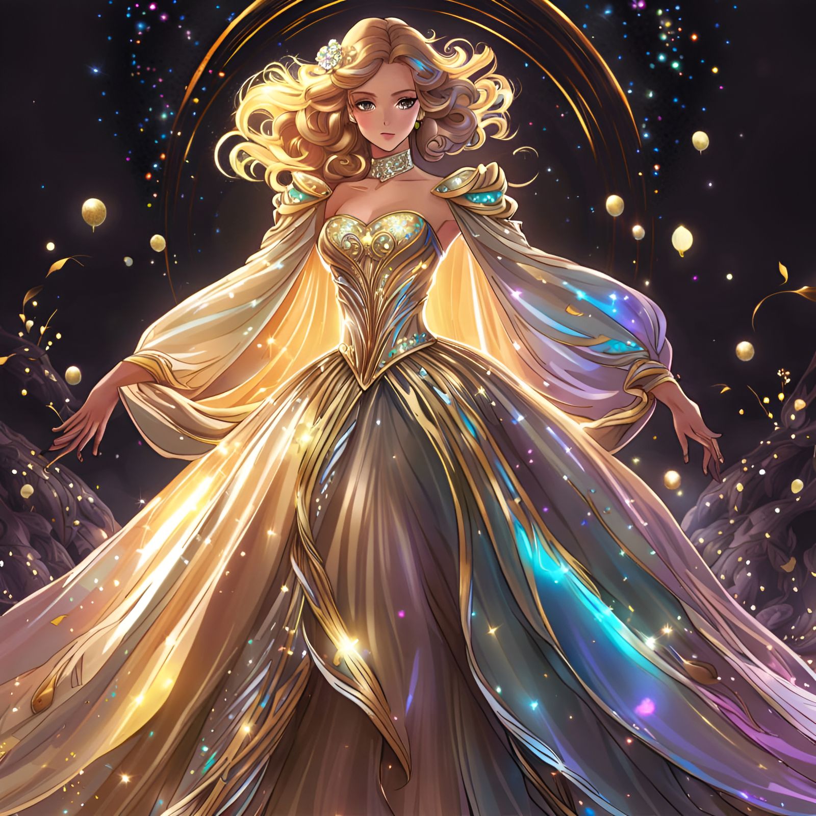 The Gold Dress  by @FashionDTS
