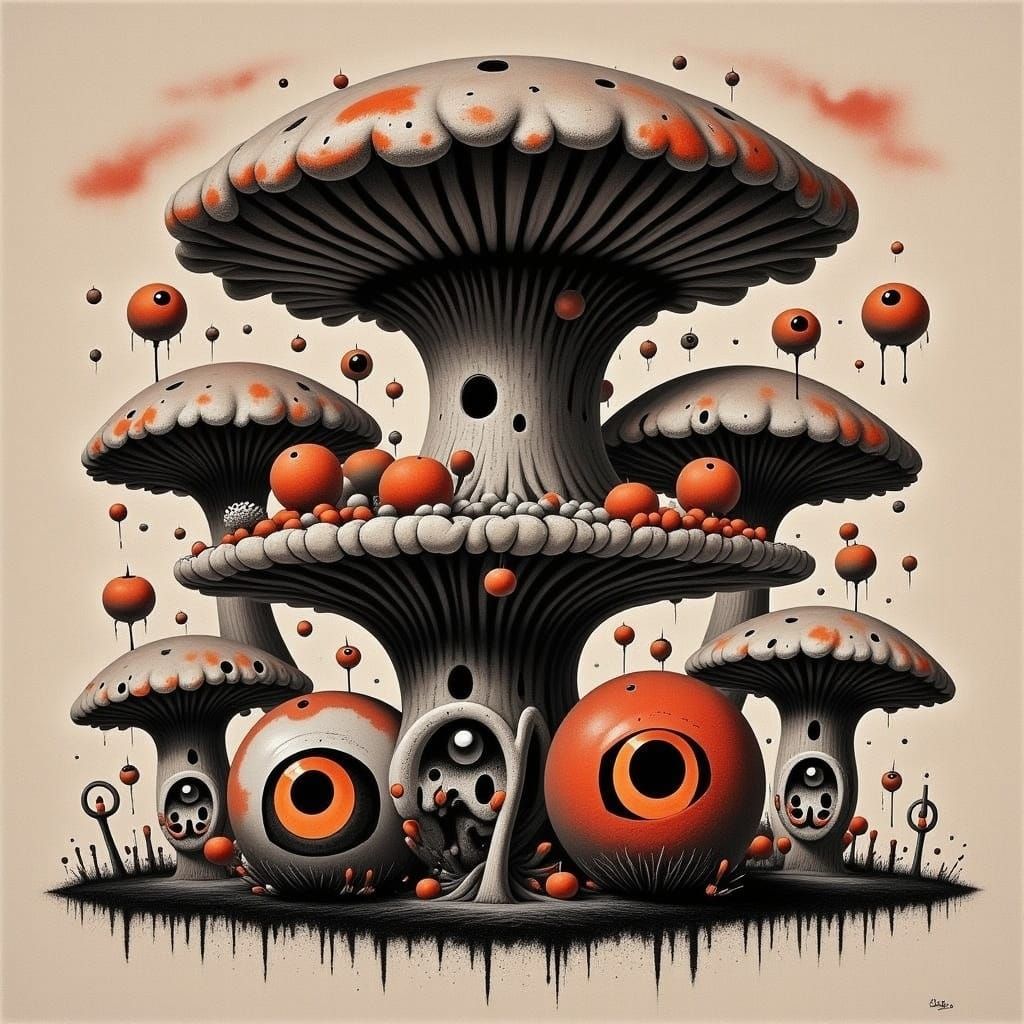 <lora:AVADA KEDAVRA:1.0> Terrifying Toadstools