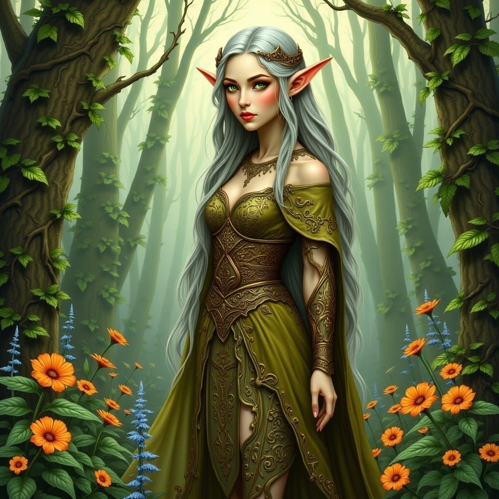  <lora:Elven Queen:1.0> elf