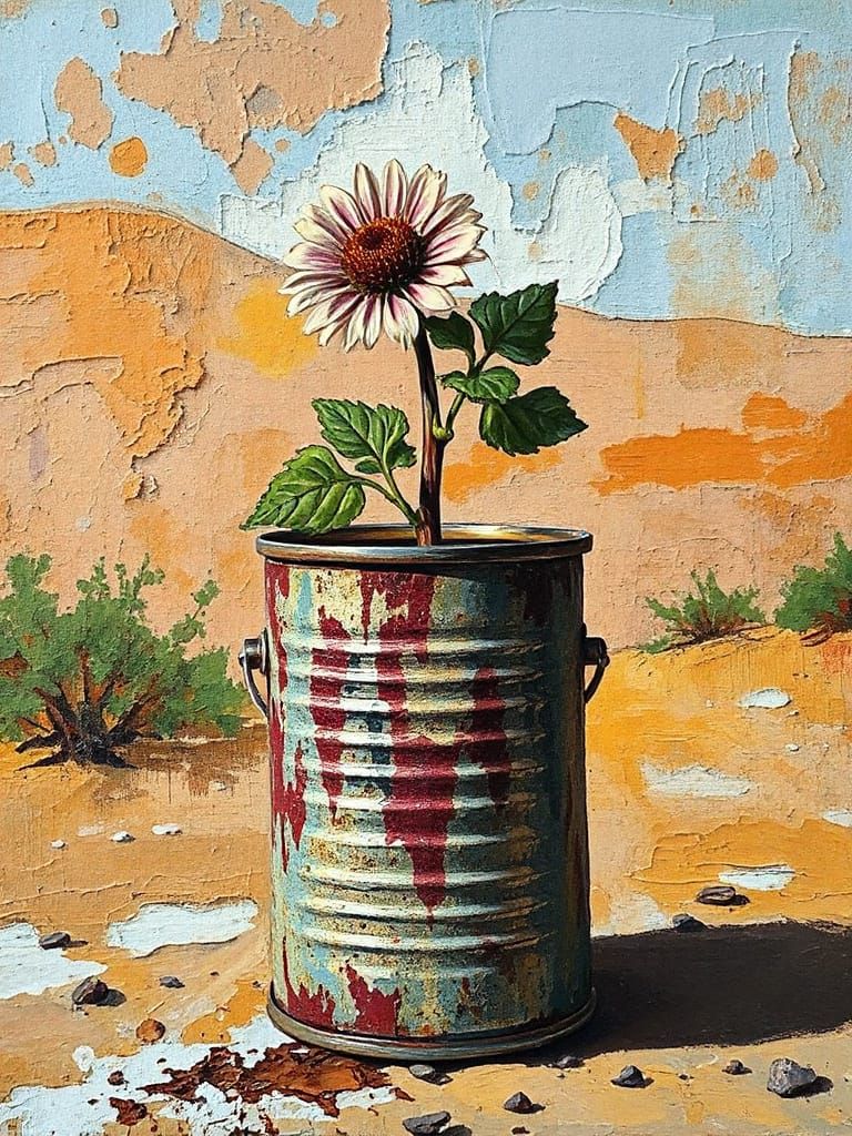 flower in a can