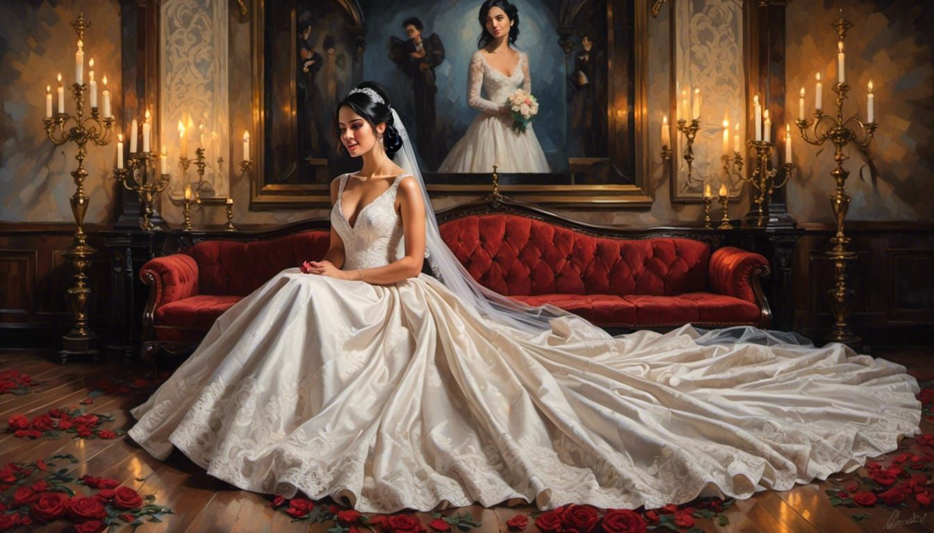 A Beautiful Bride  <lora:Vivid Femme Faces:1.0> 