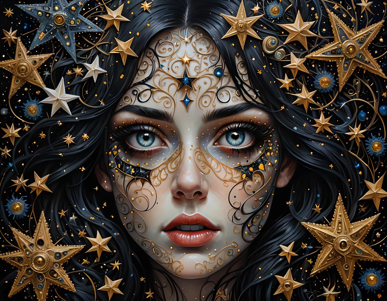 Starry portrait  by @Charlie Alejo