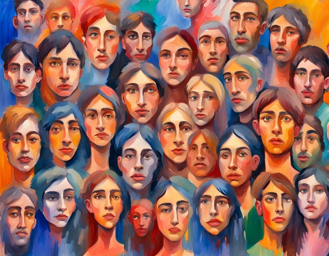 Lots of faces - AI Generated Artwork - NightCafe Creator