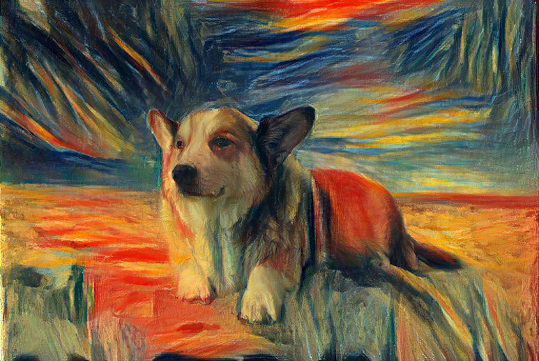 The Scream Corgi