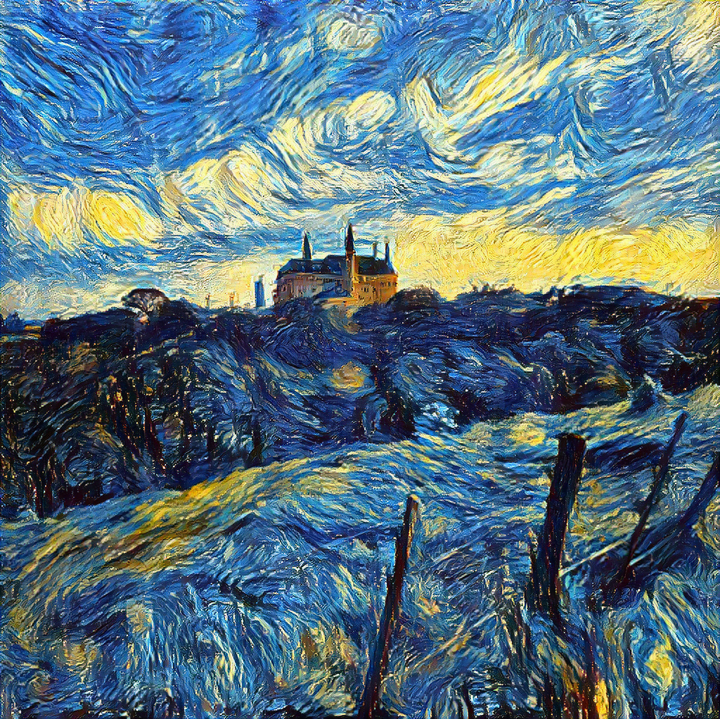 Antique Photo Castle