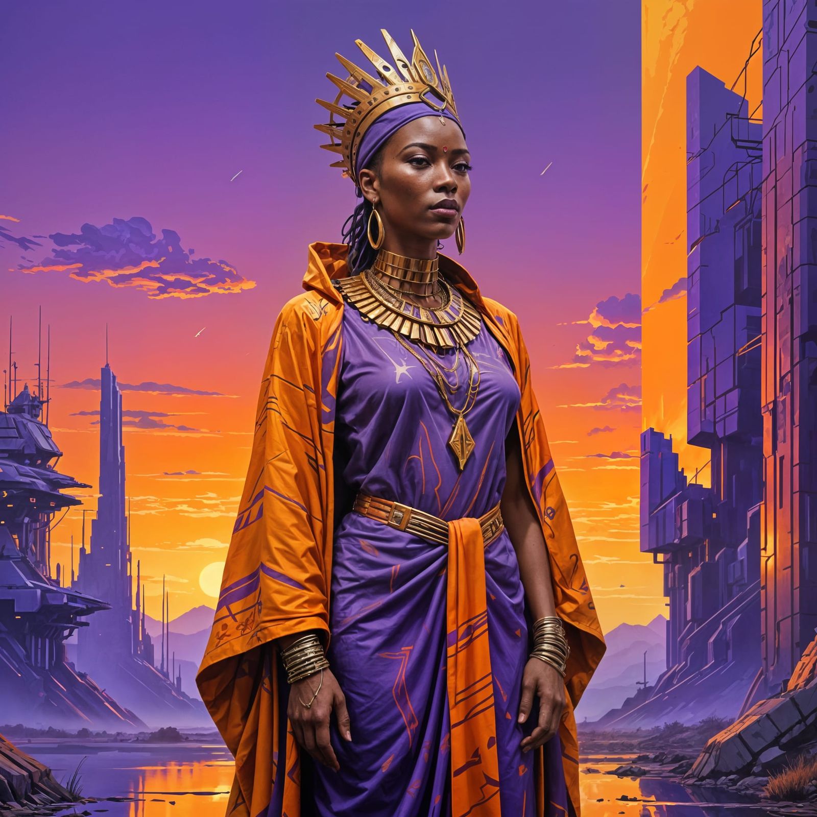 The Purpange Queen  by @Lizzardart