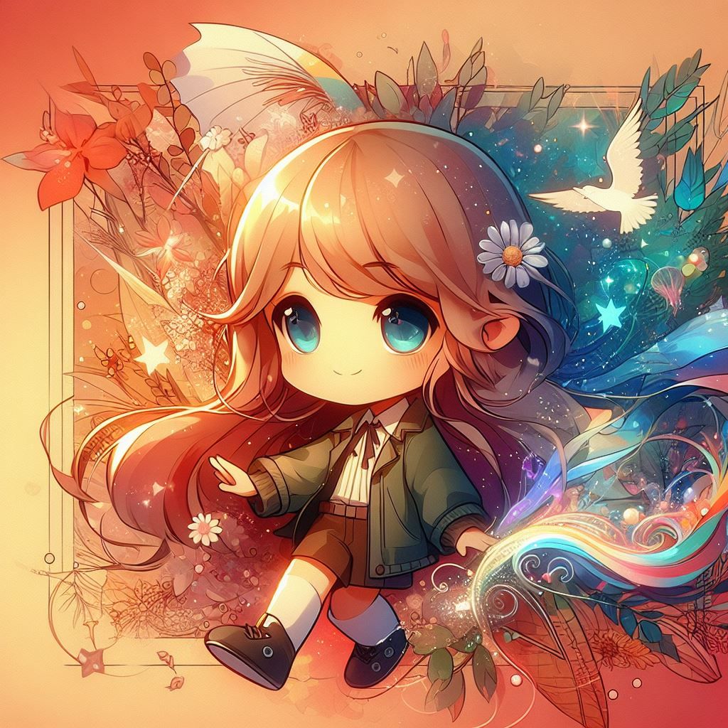 Adorable Chibi girl  by @Artless