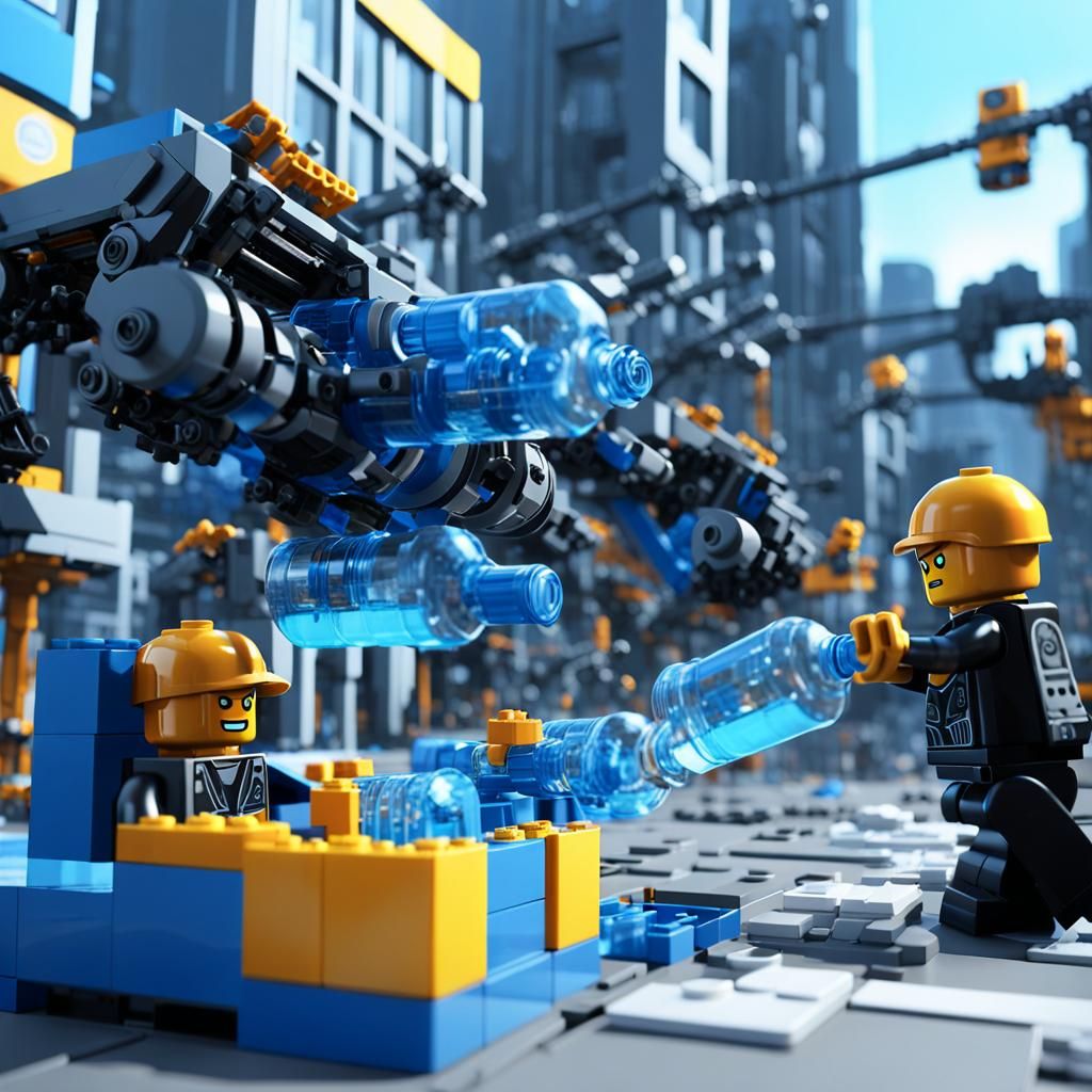 Lego City Resource Conversion in 3D Art Style