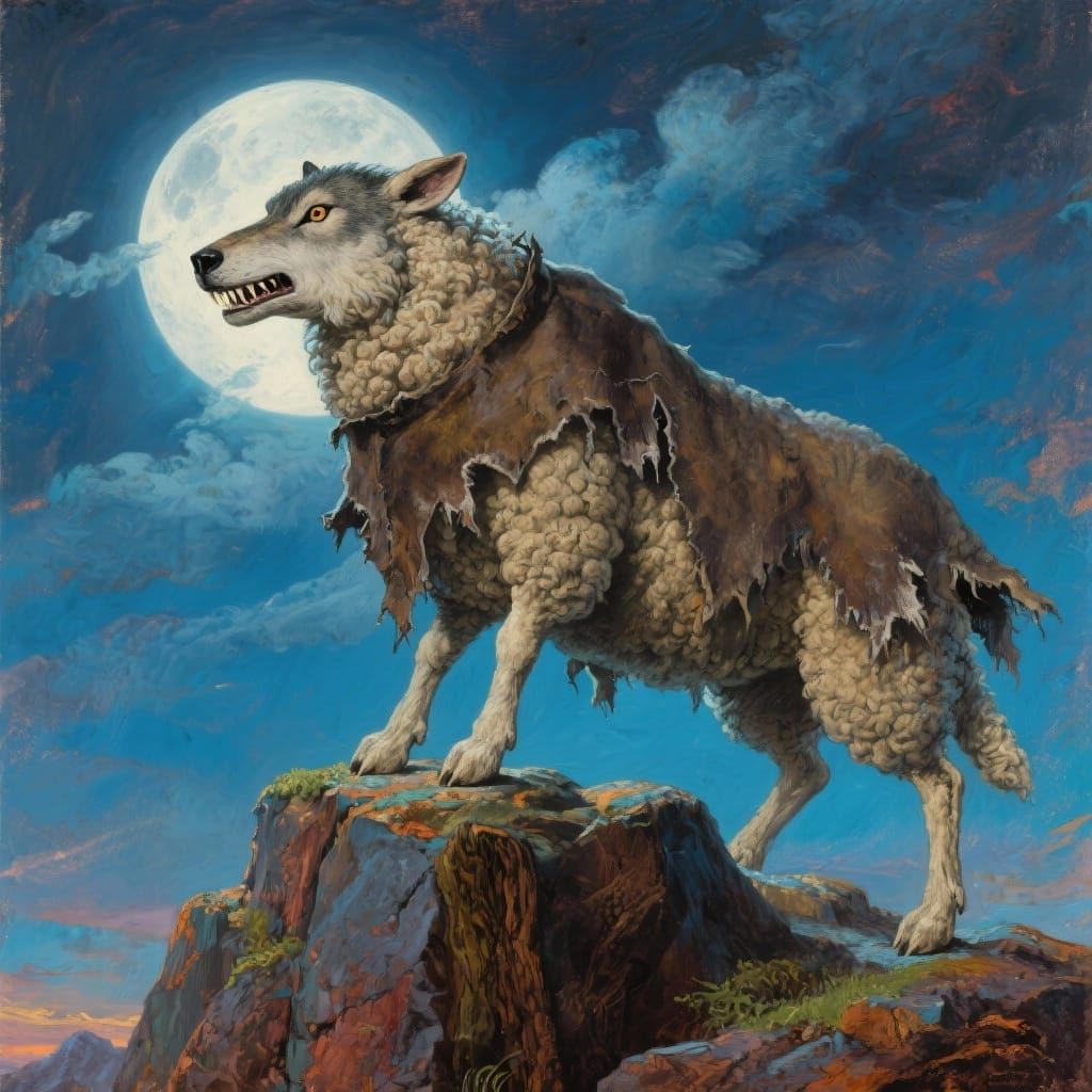 A Sheep in Wolf's Clothing (and Mask).  by @Morphesius 