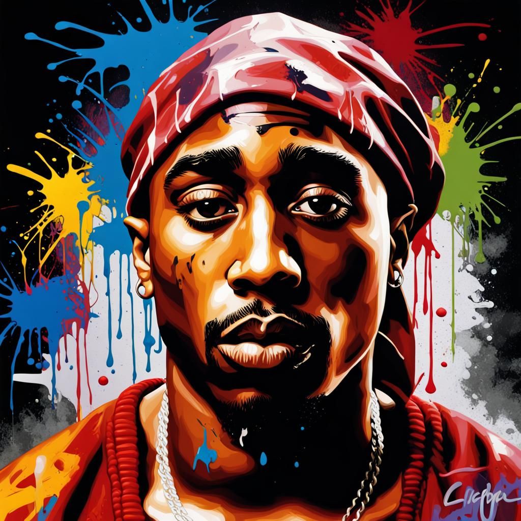 Tupac shakur - AI Generated Artwork - NightCafe Creator