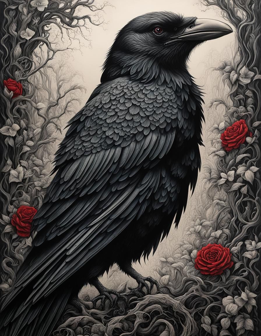 Inked Crow