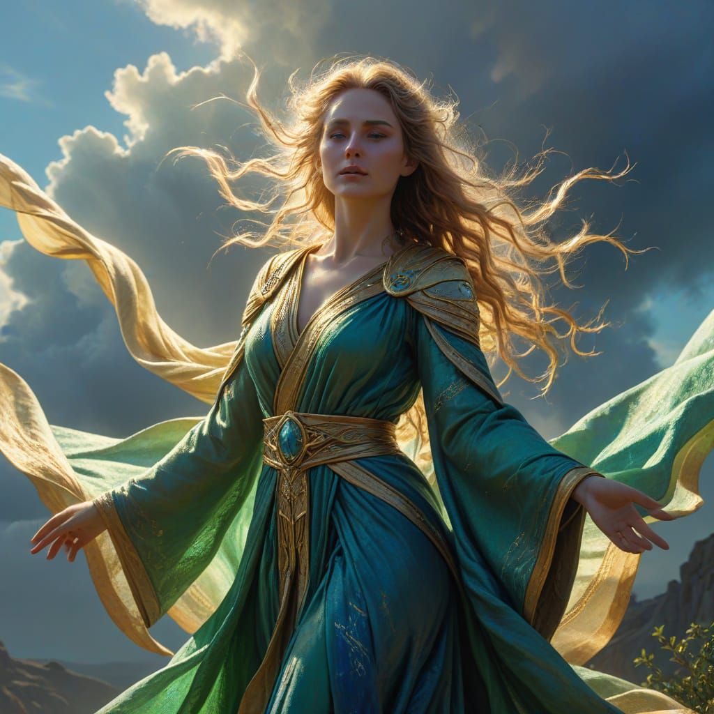 Kynareth the Aedra from the Elder Scrolls.