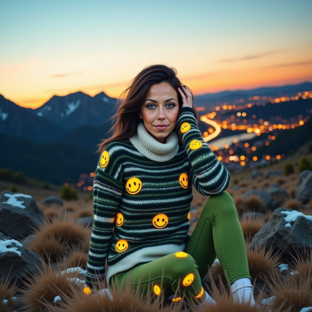 <lora:Face of Kooky:1.0> lady in a sweater