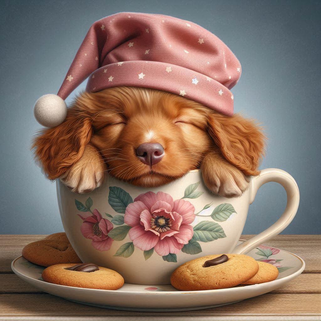 Cute animals in Cups