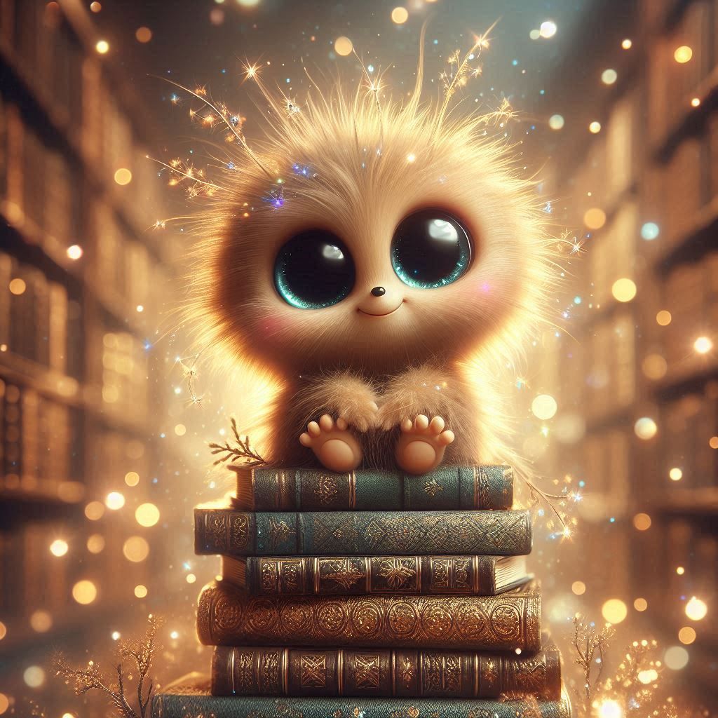 Cute library creature
