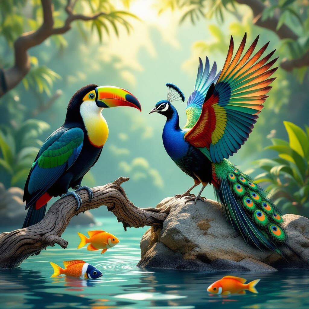 גלריית "טווס - טוקן - דגים", כנסו תהנו ותלייקו...