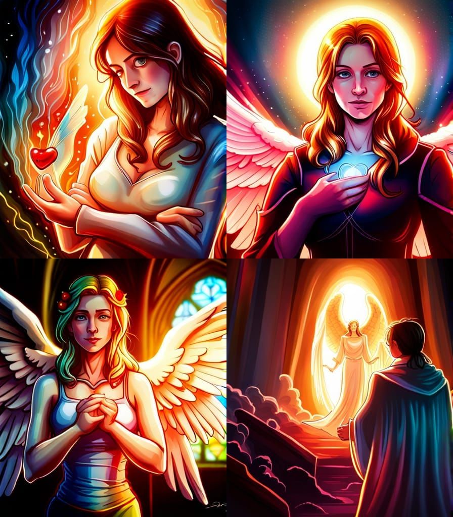My mother the Angel of Love in her Crystal Church of Rainbow...