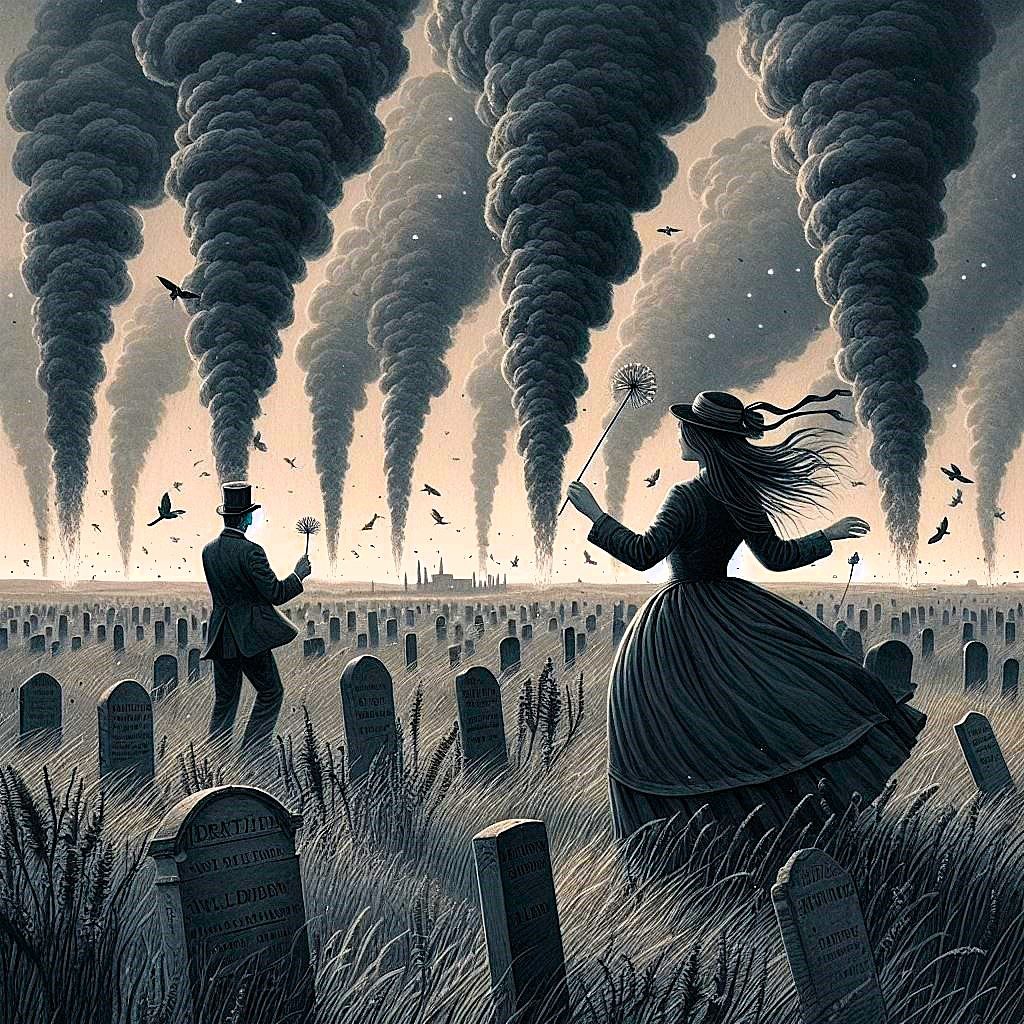 We watched the plumes paint the sky grey, and she laughed and danced through the field of graves: Death Cab for Cutie 20...