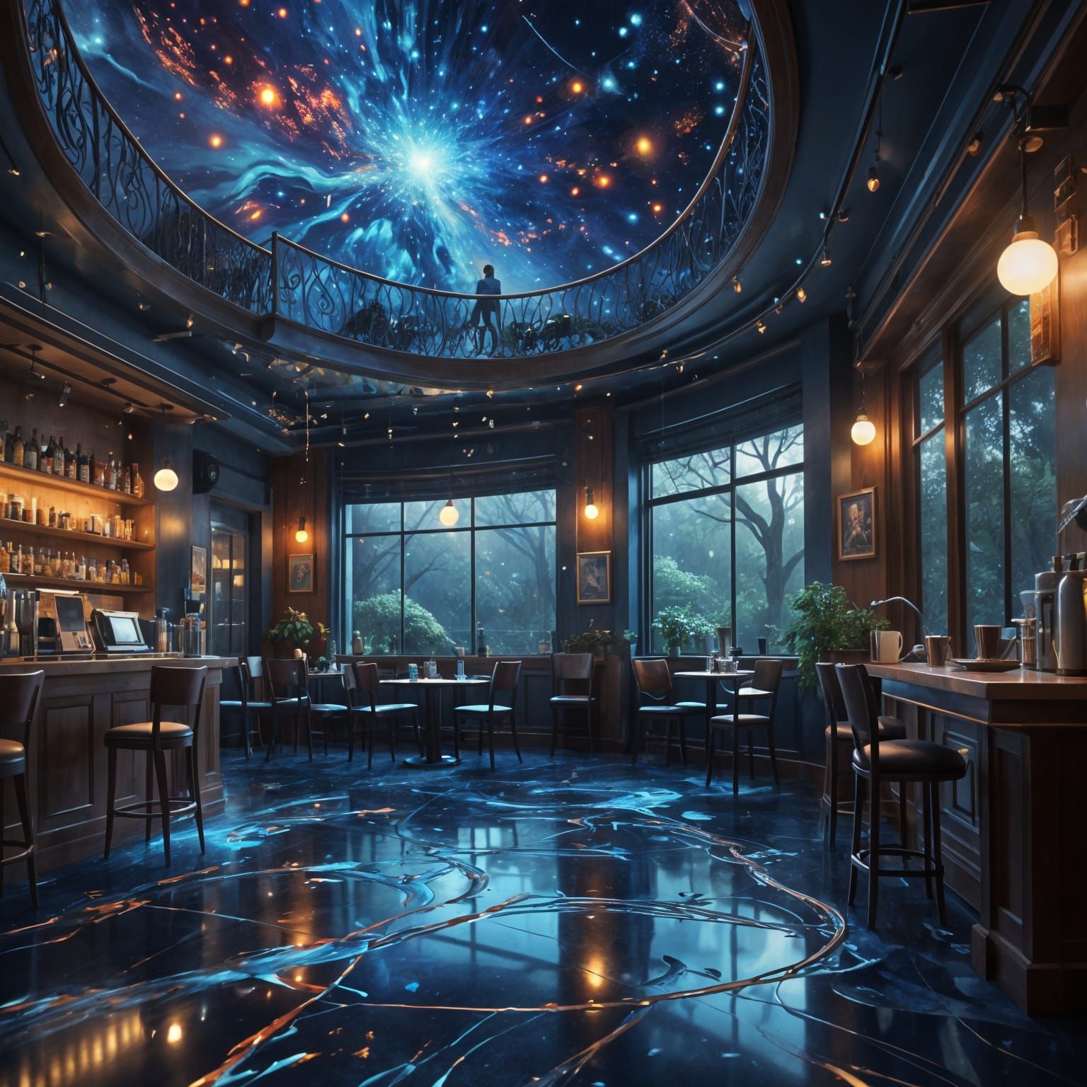 Observation cafe  by @Tiny Pearl Cat