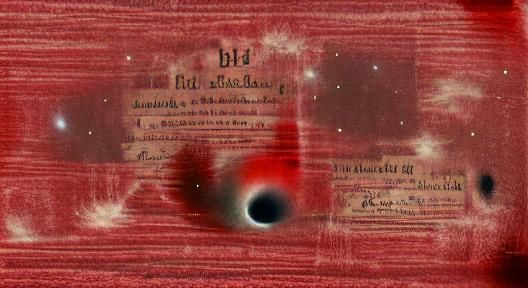 Fib(2222) ejected from a blackhole; red and silver; extremel...