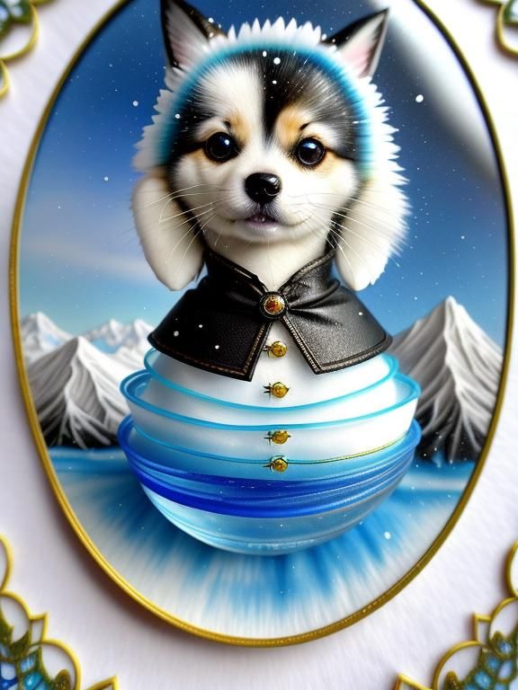 Snow pup