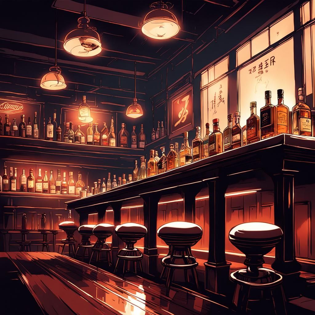 Vintage Bar - AI Generated Artwork - NightCafe Creator