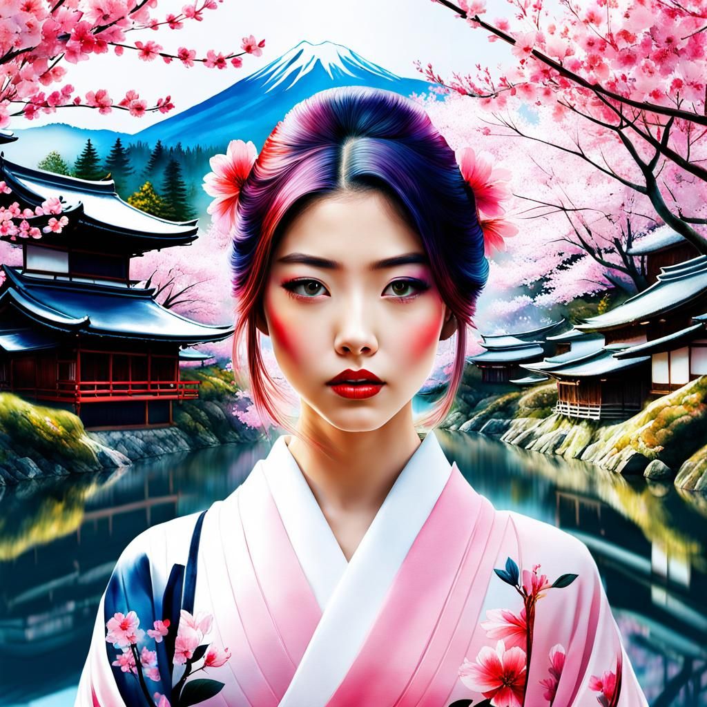 japanese woman - AI Generated Artwork - NightCafe Creator