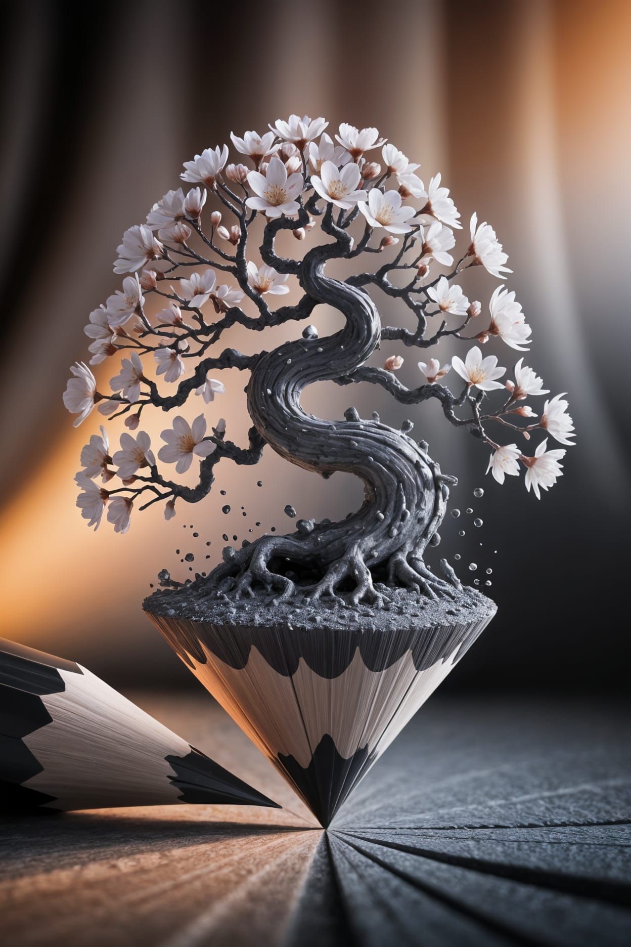 Graphite sculpture  by @Vicioso