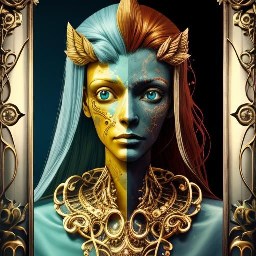Woman, Weird, Eerie, Beautiful, Delightful, Perfect, Hologra...