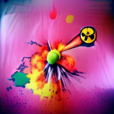 Nuclear explotion colourful