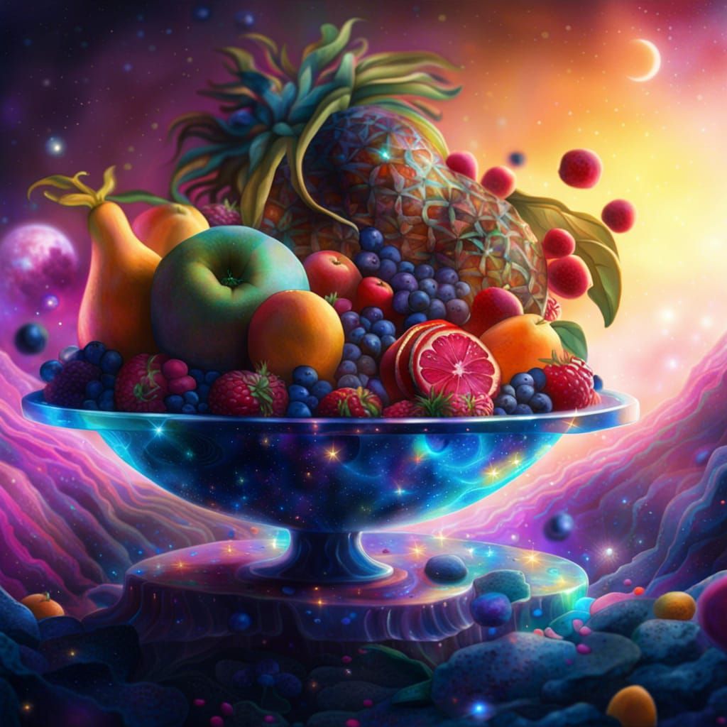 Fruit bowl cosmic   by @undefined