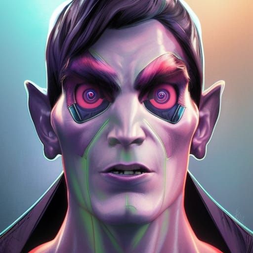 Cyborg Nosferatu Hypnotism - Ai Generated Artwork - Nightcafe Creator