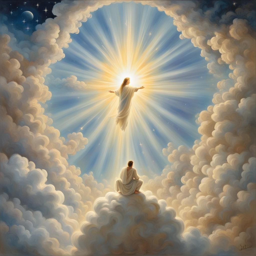 Jesus representing you to heaven - AI Generated Artwork - NightCafe Creator